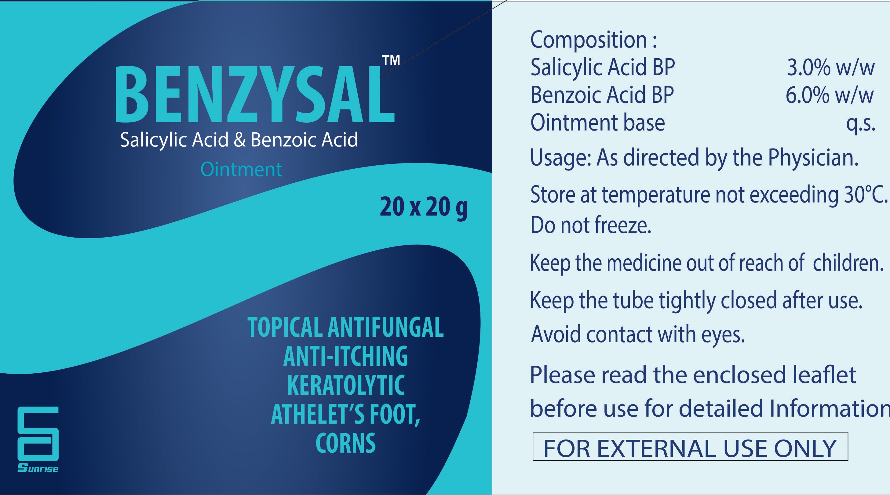 Benzysal Al Ointment 20GM