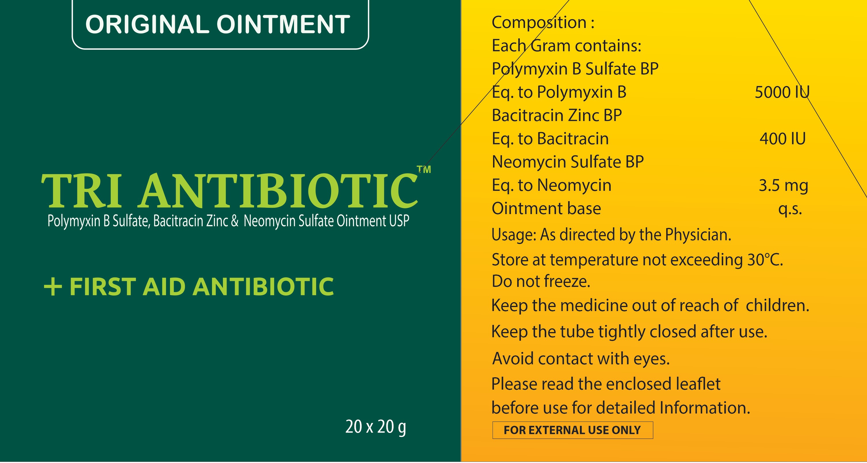 Tri Antibiotic Ointment 20GM